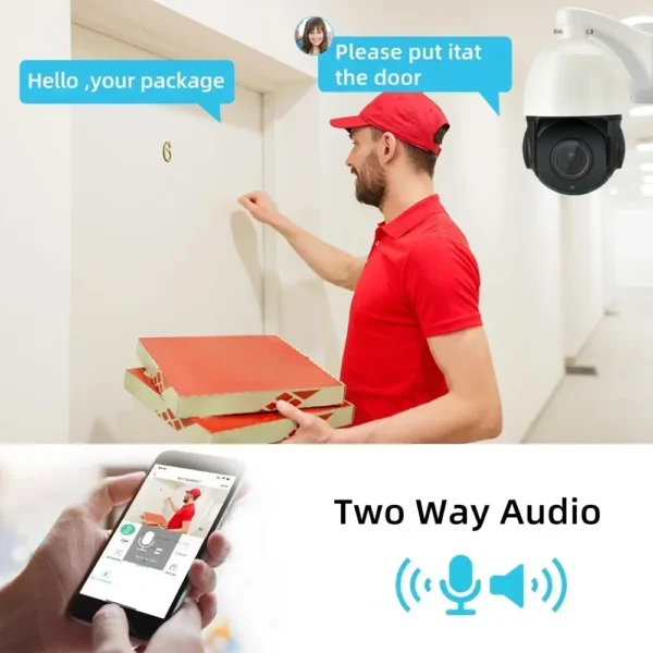 ⁦8CH 4K 8MP POE NVR Security System 38X Zoom Camera Kit 8MP AI Smart Auto Tracking PTZ CCTV IP Camera Video Surveillance Set 4CH⁩ - الصورة ⁦4⁩