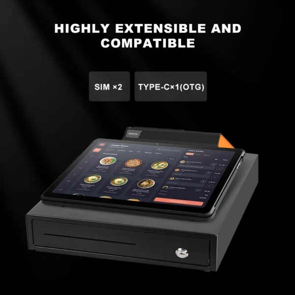 ⁦Noryox NB11 NB11R Pos Android 12/13 4g Wifi Bt Pos Machine 11 Inch Tablet Pos With Embedded 58/80mm Printer 2d Scanner⁩ - الصورة ⁦6⁩