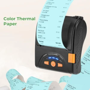 10 Rolls 2 1/4" X 50' Blue Thermal Paper 58mm Receipt Paper BPA Free Compatible with All 58mm Mini Thermal POS Printers