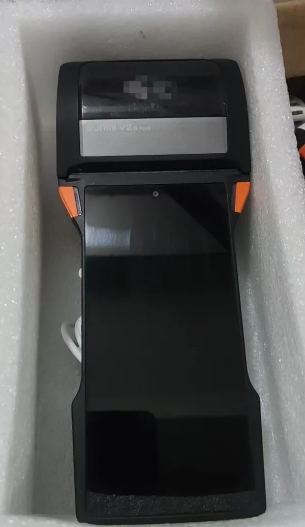 ⁦Used Sun mi V2S Plus With 2+16 RAM NO NFC With Big Screen 4 inch 80mm Printer Android 11 Smart Touch Screen Pos Cashier Terminal⁩ - الصورة ⁦2⁩