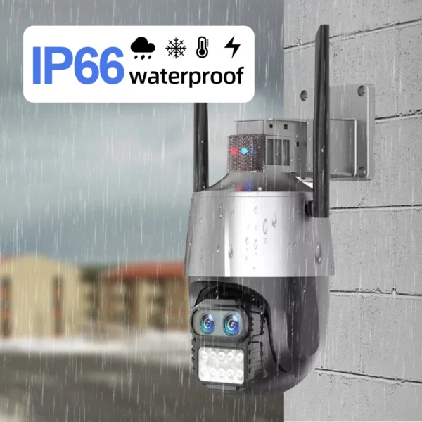 ⁦XMEYE 4K Wifi PTZ IP Camera System 8X Zoom Dual Lens Wireless Surveillance Camera System with 8MP 8CH POE NVR Security System⁩ - الصورة ⁦5⁩