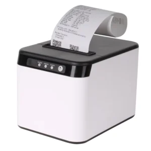 Receipt Bluetooth 80mm Auto-cut Thermal Printer White Color Printing Machine with 83mm Paper Cabin USB+Bluetooth Connection