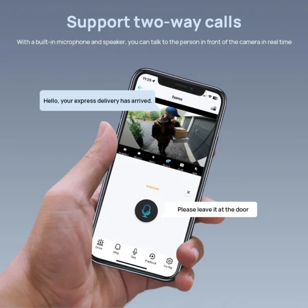 ⁦VIKYLIN 8MP 5x zoom 2-way Audio IP camera 4PCS SET 8CH POE NVR Video Recorder Smart Human vehicle Detection CCTV security system⁩ - الصورة ⁦5⁩