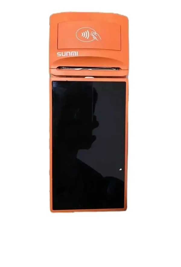 ⁦Used Modified P1 With V1S Systems Handheld Financial Androis Sun mi Pos Terminal with 1+8 Ram open version with 58mm Printer⁩ - الصورة ⁦2⁩