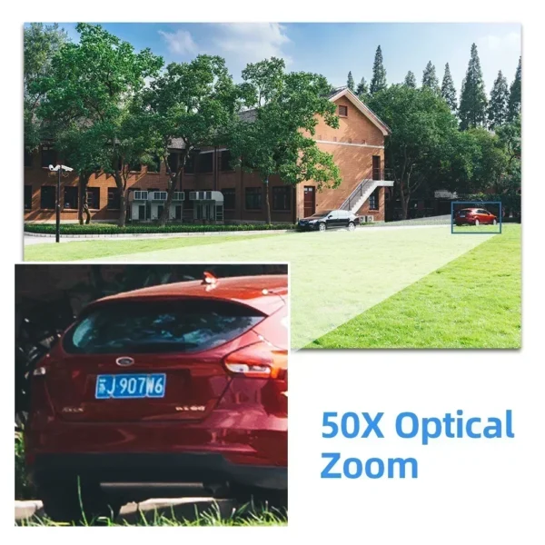 ⁦50X Zoom 5MP Wifi PTZ Security Camera System Kit Outdoor 8CH Wifi NVR Kit Human Detection Wireless CCTV Video Surveillance Kit⁩ - الصورة ⁦2⁩