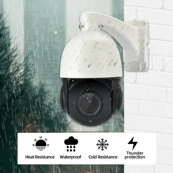 ⁦8CH 4K 8MP POE NVR Security System 38X Zoom Camera Kit 8MP AI Smart Auto Tracking PTZ CCTV IP Camera Video Surveillance Set 4CH⁩ - الصورة ⁦5⁩