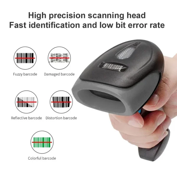 ⁦U20 1D/2D Supermarket Barcode Reader USB Wired Handheld Warehouse Bar Code QR Code Scanner CMOS Image High-speed Decoding⁩ - الصورة ⁦3⁩