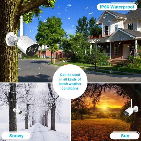 ⁦3MP 4ch 8ch Security System Wifi Nvr Kit Outdoor 10.1-inch Screen Wireless Camera System 2024 Hot Sale⁩ - الصورة ⁦5⁩