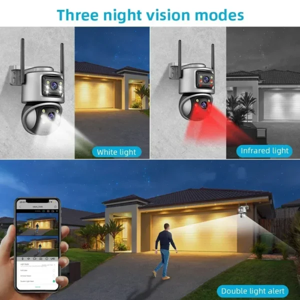 ⁦8CH Wifi NVR Kit ICSee Outdoor Wifi Security CCTV Cameras Dual Screens 8MP 4K Video Surveillance CCTV System XMEye Smart Home⁩ - الصورة ⁦3⁩