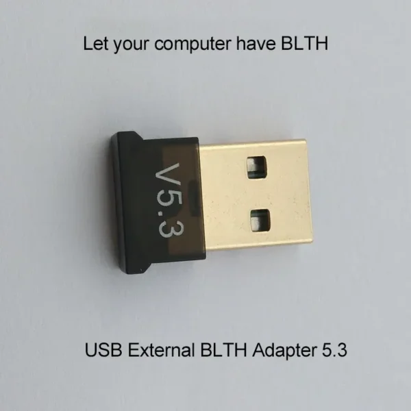 ⁦USB Blth 5.3 Adapter Transmitter Receiver Blth 5.3 Wireless USB Adapter V5.3 Bluetooth-compatible Adapter⁩ - الصورة ⁦5⁩