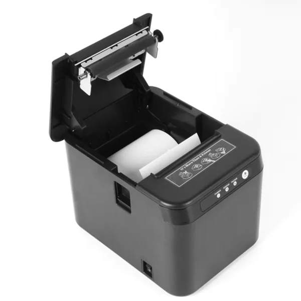 ⁦Receipt Bluetooth 80mm Auto-cut Thermal Printer White Color Printing Machine with 83mm Paper Cabin USB+Bluetooth Connection⁩ - الصورة ⁦4⁩